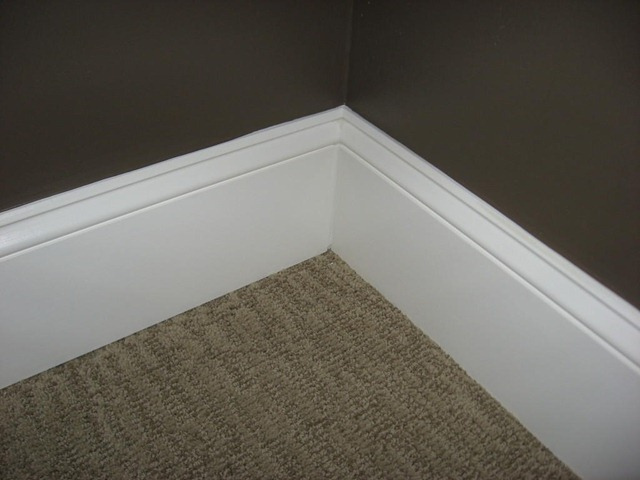 white baseboard